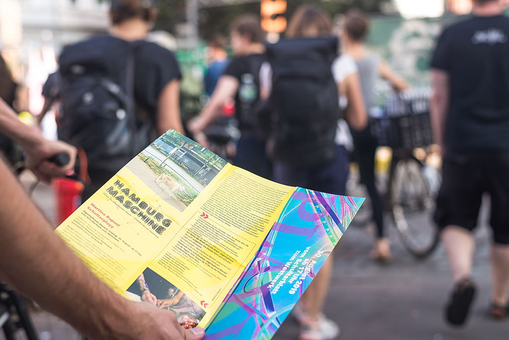 Algorhythmus Marsch vom Schulterblatt zum Westwerk. Fotos © Daniel Nide