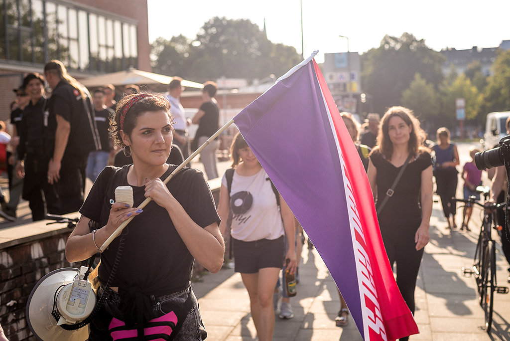 Algorhythmus Marsch vom Schulterblatt zum Westwerk. Fotos © Daniel Nide