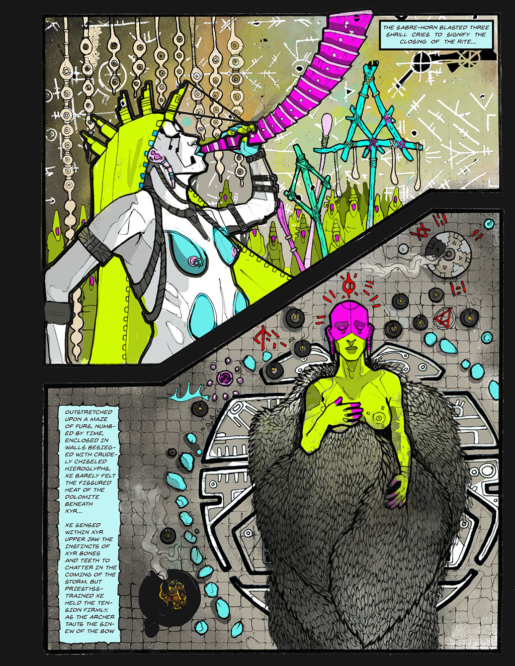 Seite für ein Comic-Buch, 2019 © [M] Dudeck